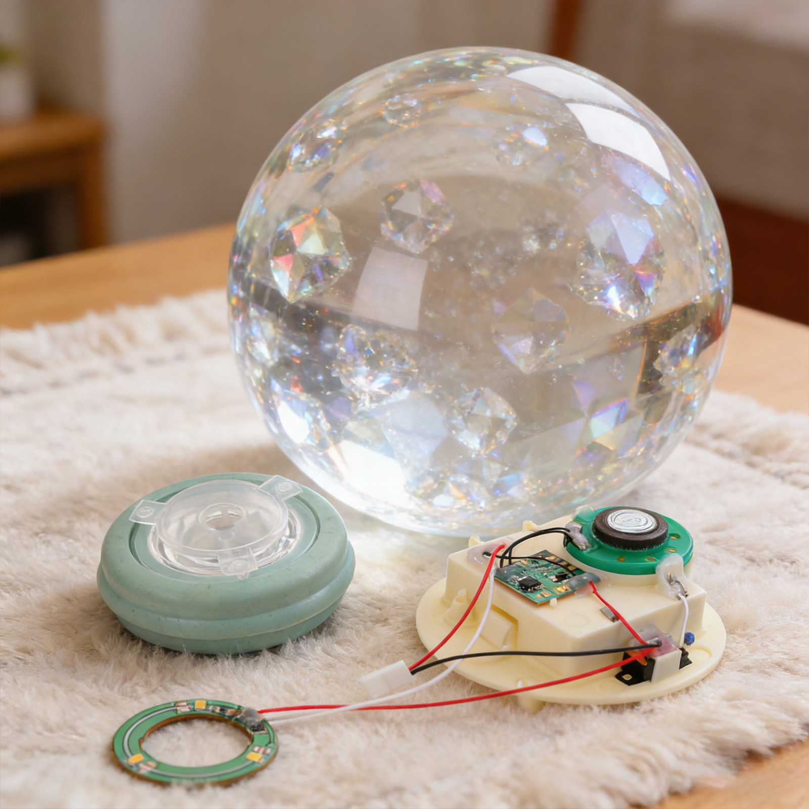 كرة ثلجية متحركة مع موسيقى وإض - مراجعة Plastic Dome Clear وسعره