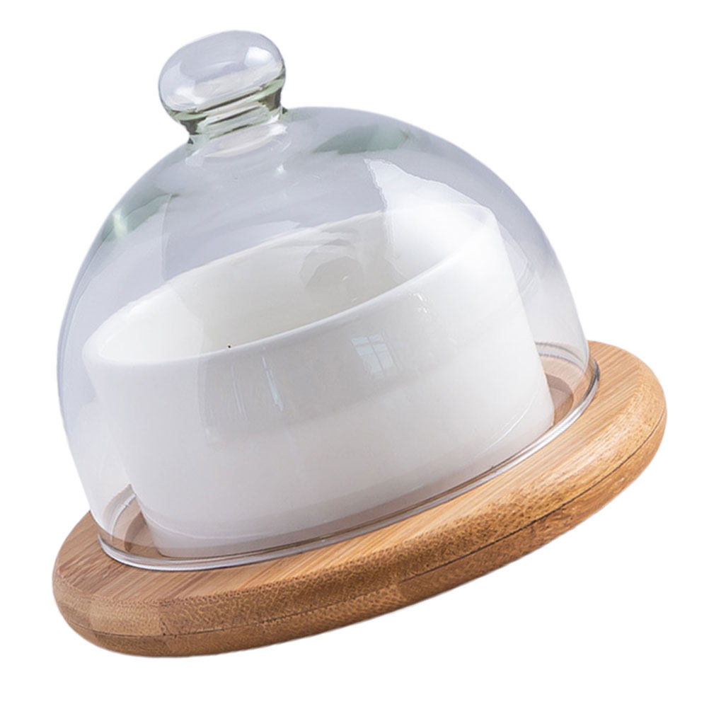 طقم وعاء سلطة من السيراميك مع  - مراجعة Plastic Dome Clear وسعره