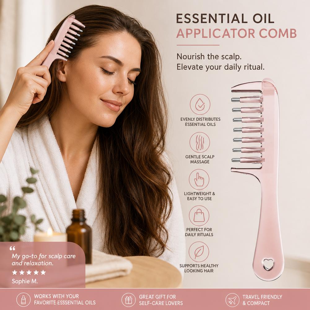 مشط توزيع الزيت العطري للشعر ب - مراجعة Root Stimulator Liquid وسعره